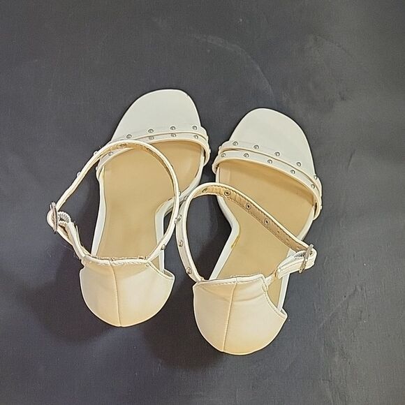 A.NEW DAY SQUARE TOE ADJUSTABLE BUCKLE ANKLE STRAP SANDAL - Picture 6 of 12